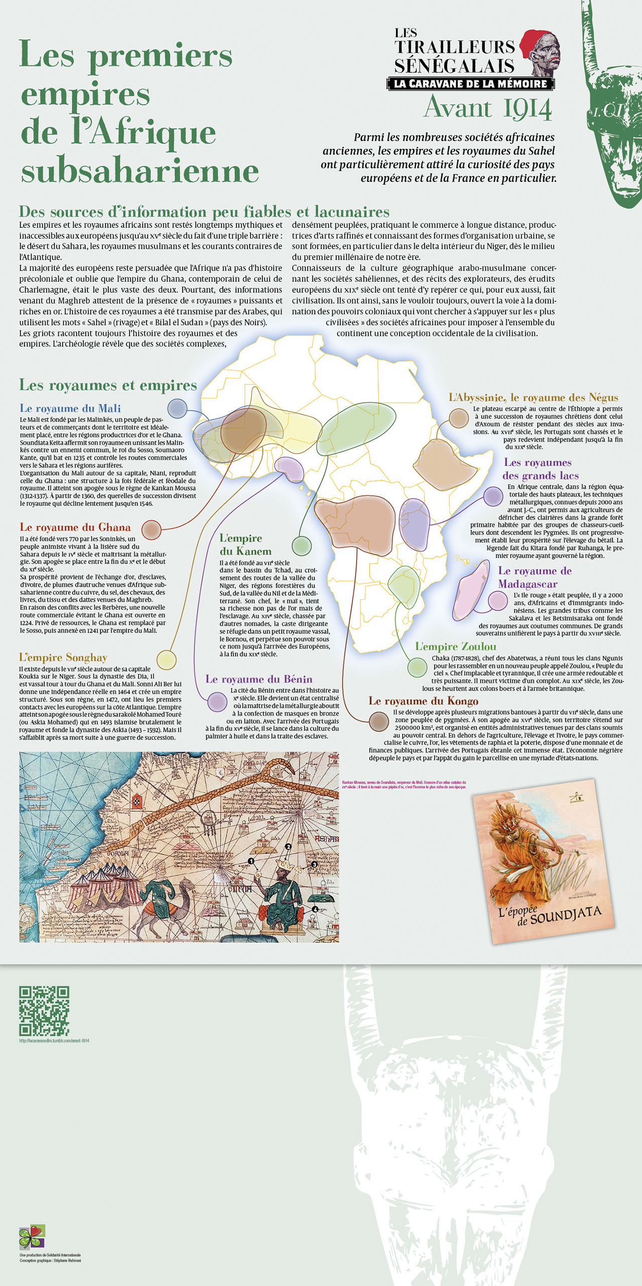 Réalisation de panneaux d'exposition pour La Caravane de la mémoire - les tirailleurs sénégalais