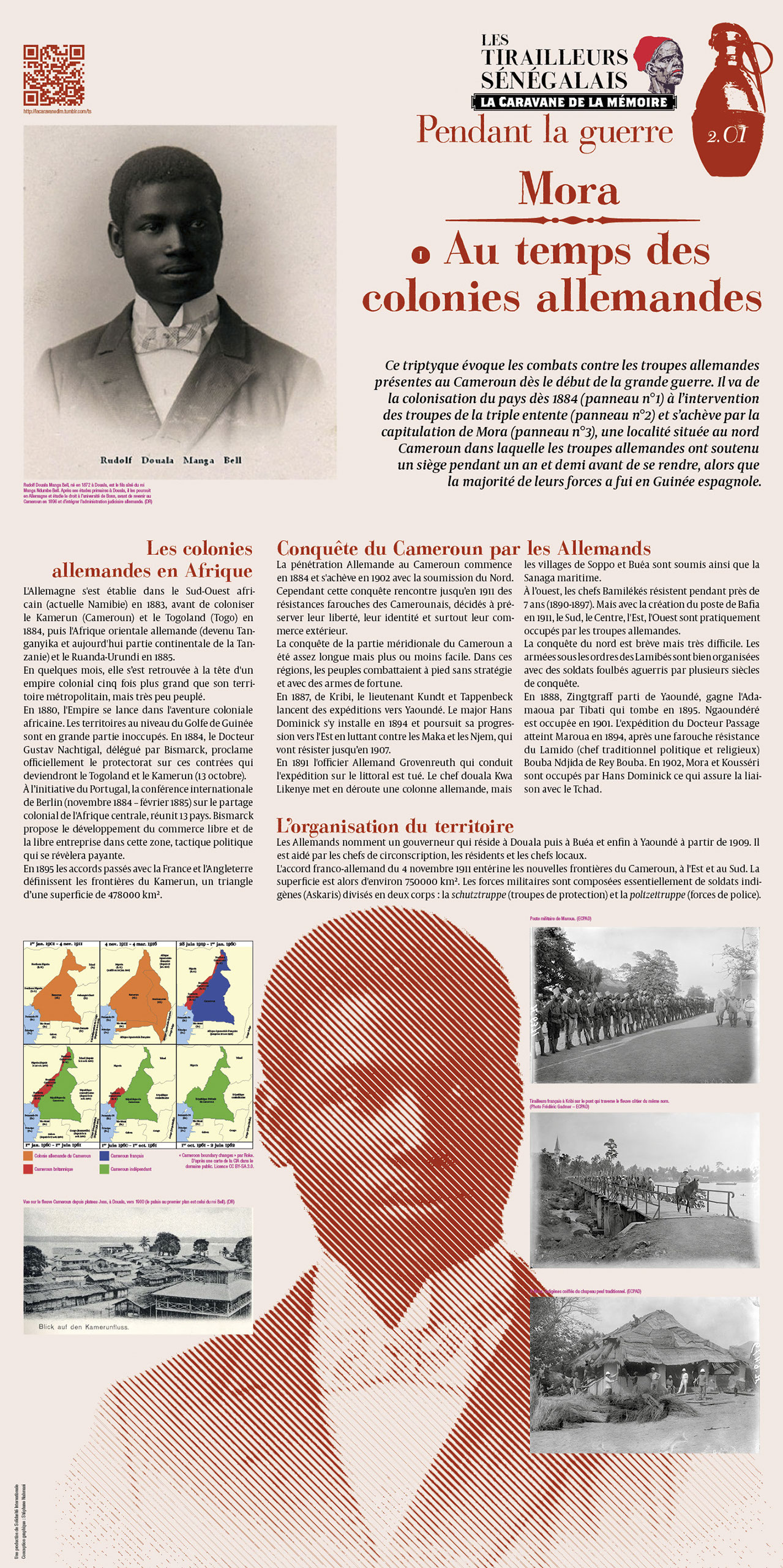 Réalisation de panneaux d'exposition pour La Caravane de la mémoire - les tirailleurs sénégalais