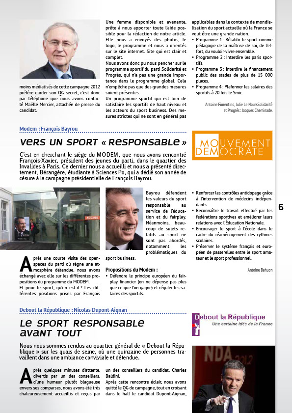Newsletter : Sport Business News