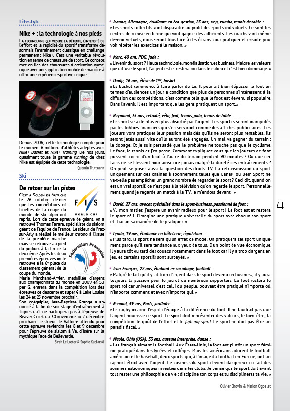 Newsletter : Sport Business News