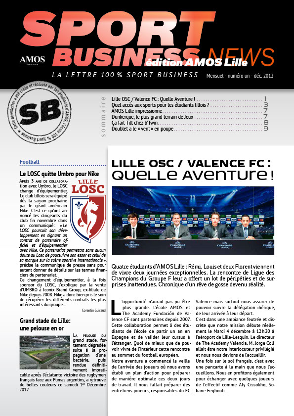 Newsletter : Sport Business News
